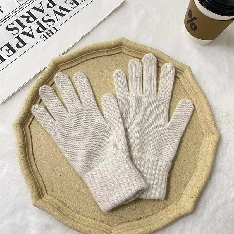 Čvrsta boja Toplo vuna poliesterske pletene rukavice